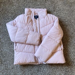 EXPRESS pink puffer jacket